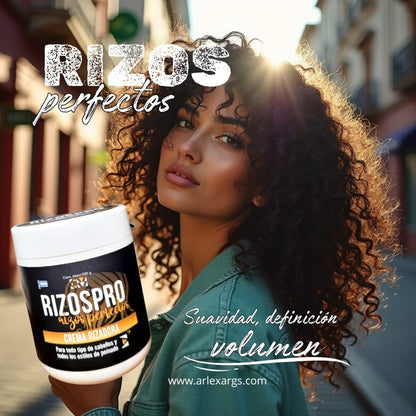 CREMA DE PEINAR RIZOS PRO® DE 500GR QUE HIDRATA Y DEFINE TUS RIZOS DESDE EL PRIMER USO